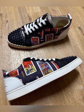Christian Louboutin Mens Louis Junior Spikes Orlato Tarot de Marseille EU45 US12